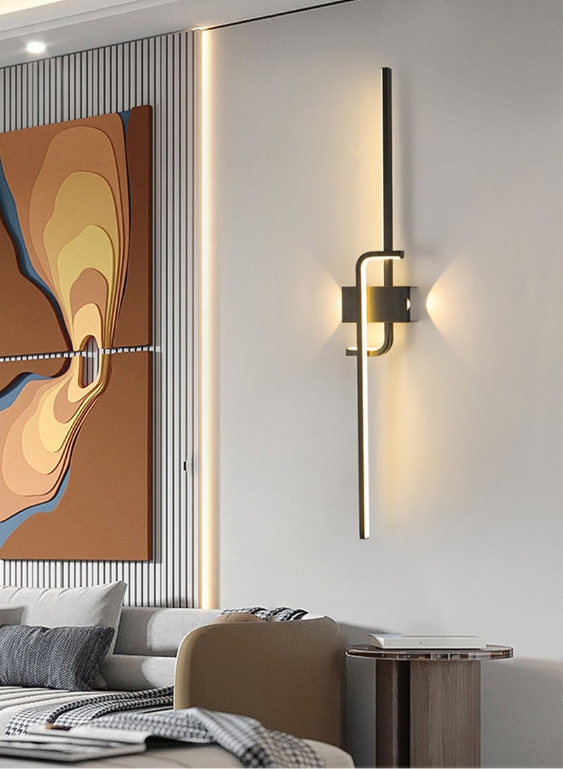 （Warm light-80CM）Modern wall lights Home appliances Nordic style long lumen home decoration Bedroom dining room TV wall lighting fixtures，wall lamp