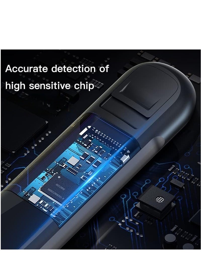 Portable rechargeable Breathalyzer with Digital LED display for quick and accurate booze testing suitable for personal or professional use