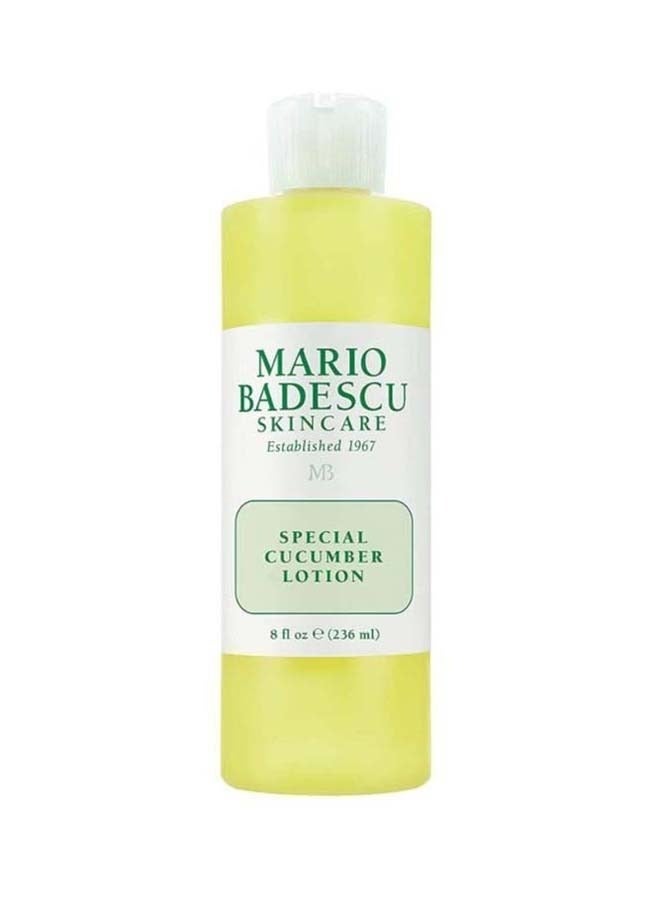 Mario Badescu Special Cucumber Lotion | Non-Drying & Non-Irritating Facial Toner for Removing Excess Oil & Drying Up Breakouts | Revitalizing, Clarifying Astringent for Face 236ml