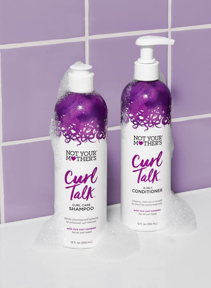 Not Your Mother's Curl Talk Shampoo and Conditioner - 12 fl oz (2 Pack) - Shampoo and Conditioner for Curly Hair