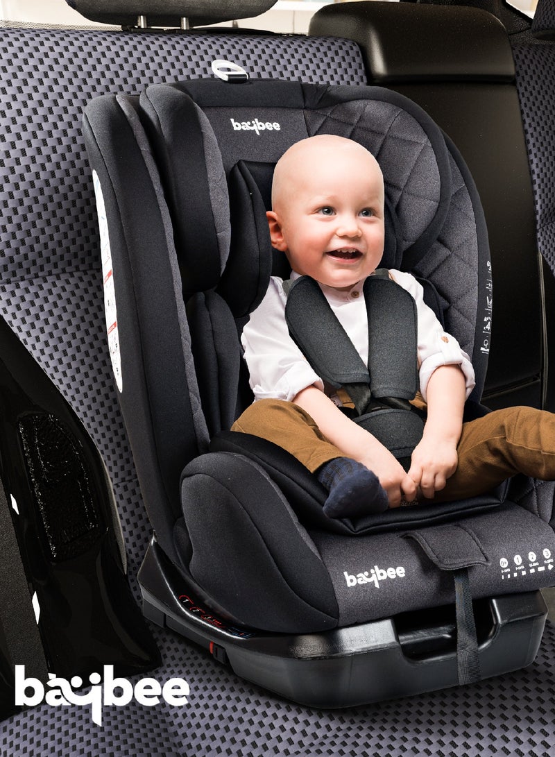 Convertible Car Seat for Baby 0 to 12 Years with ISOFIX, 3 Position Recline, Headrest Adjustable ECE R44/04 Safety Certified Travel Baby Car Seat for Toddlers Kids Boys Girls Black