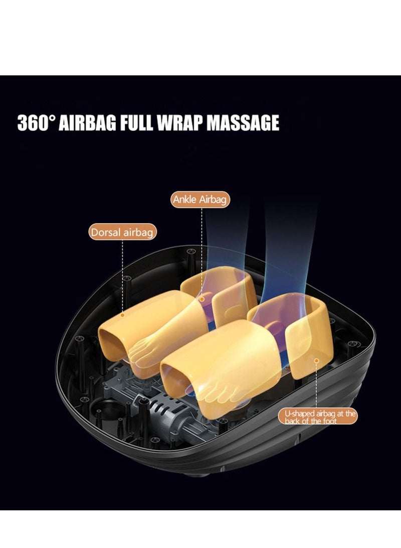 Shiatsu Foot Massager Machine with Soothing Heat, Deep Kneading Therapy, Air Compression, Improve Blood Circulation and Foot Wellness,Relax for Home or Office Use