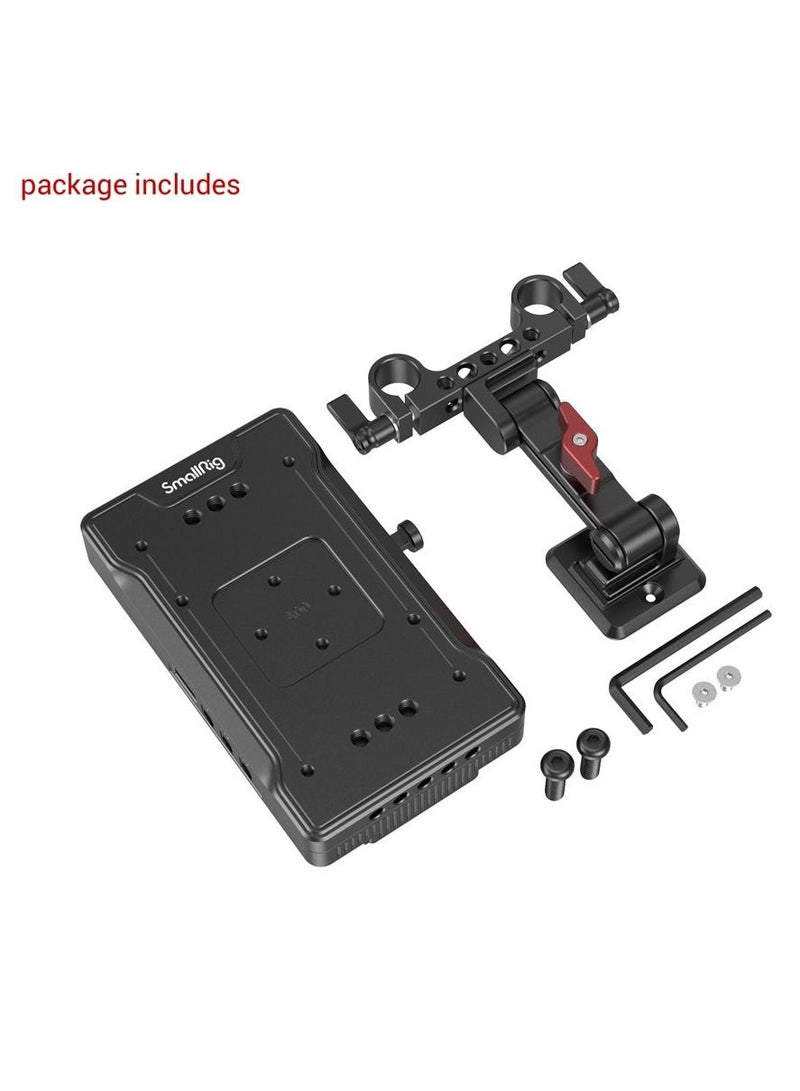 SmallRig 3204 V-Mount V Mount Battery Adapter Plate with Adjustable Arm