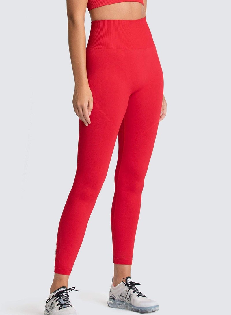 Yoga Tight Fitting Stretch Soft Pants Red