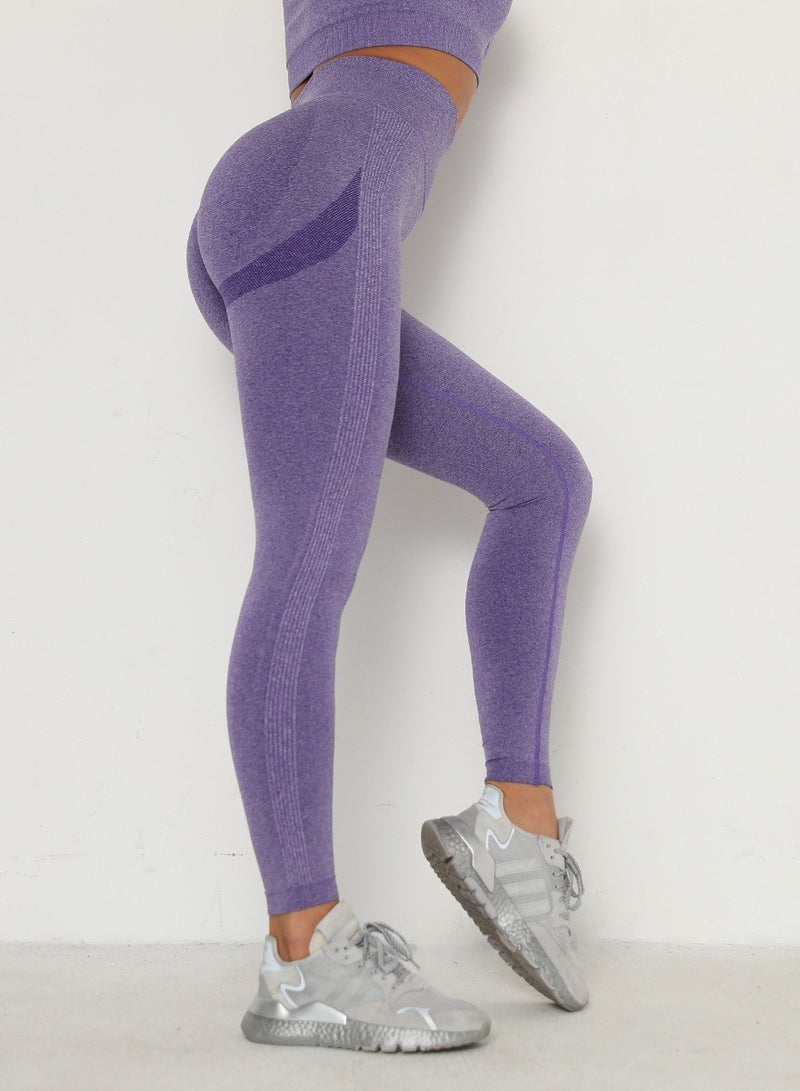 Yoga Tight Fitting Stretch Soft Pants Purple