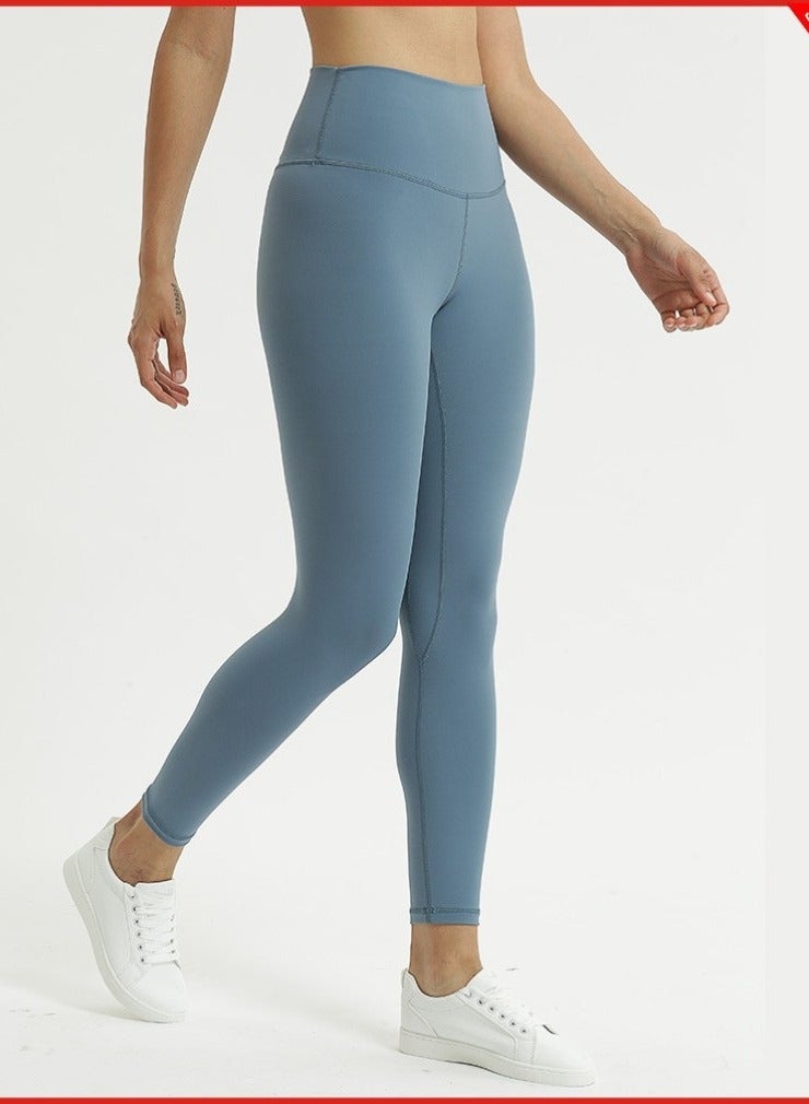 Yoga Tight Fitting Stretch Soft Pants Blue