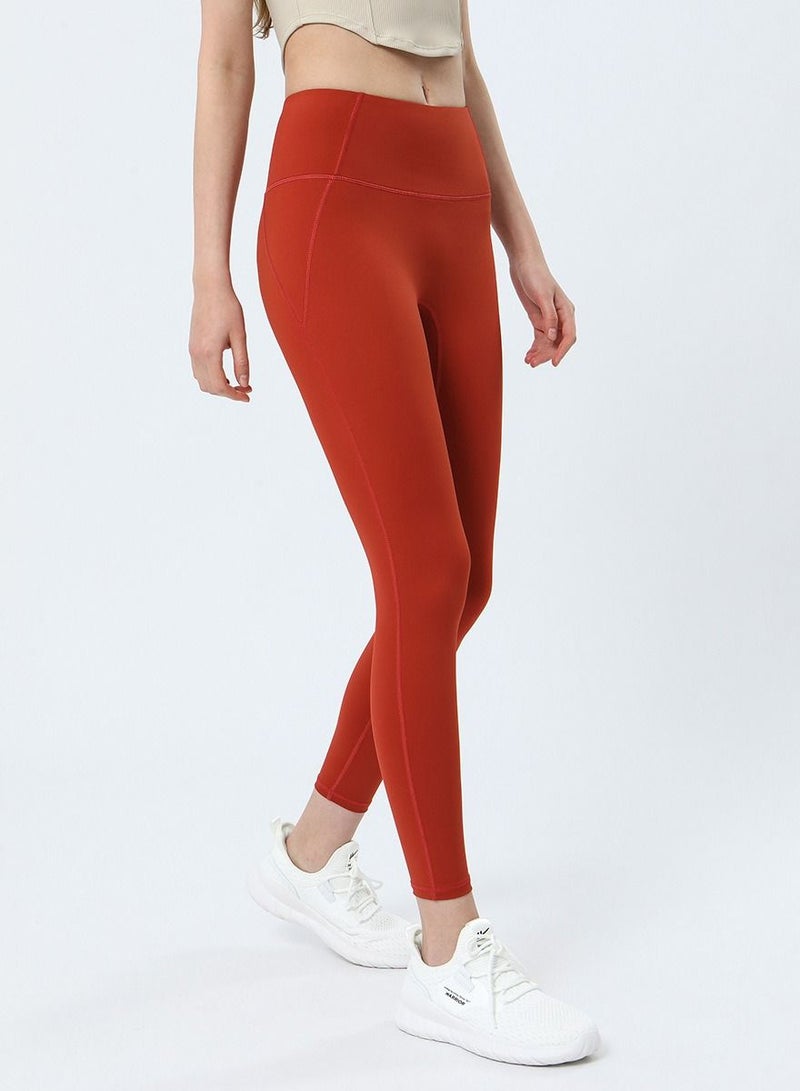 Yoga Tight Fitting Stretch Soft Pants Red