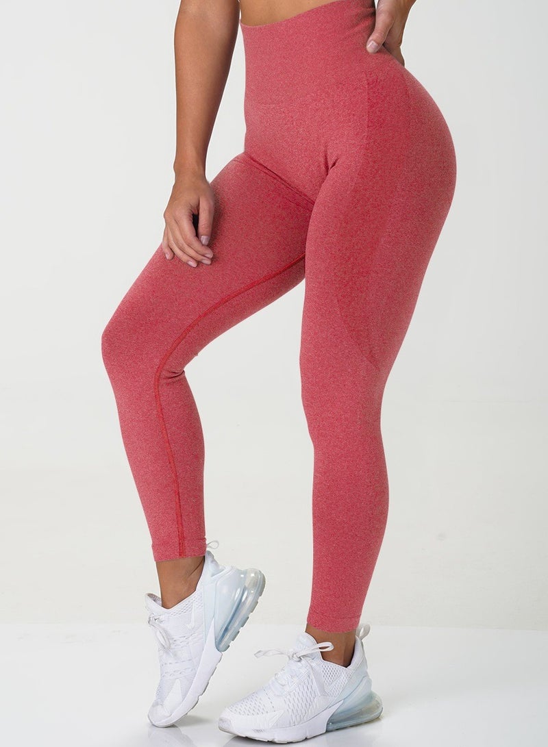 Yoga Tight Fitting Stretch Soft Pants Red