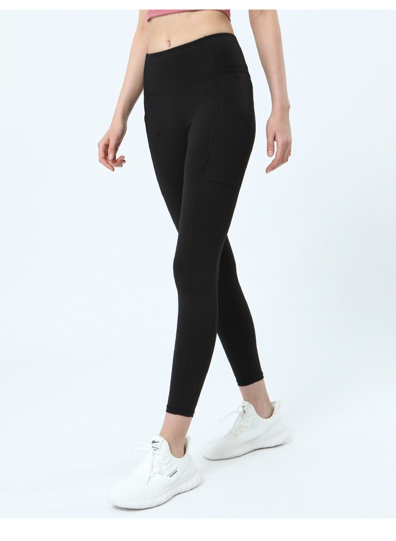 Yoga Tight Fitting Stretch Soft Pants Black