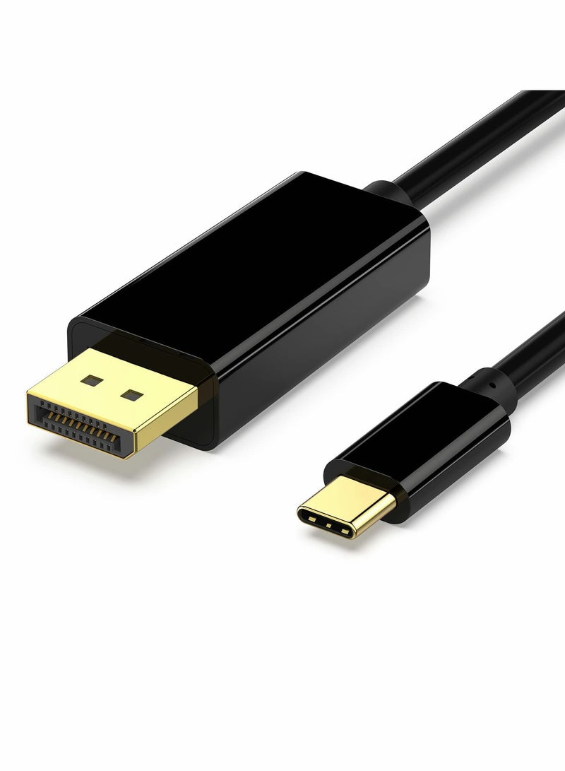 USB C to DP Cable, 4K@60Hz Type C to DP Cord 6ft