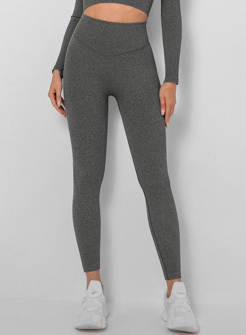 Yoga Tight Fitting Stretch Soft Pants Grey