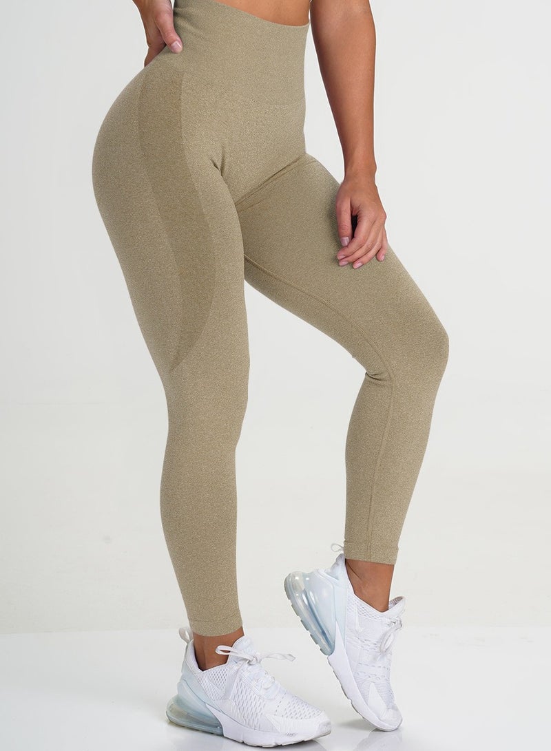 Yoga Tight Fitting Stretch Soft Pants Yellow