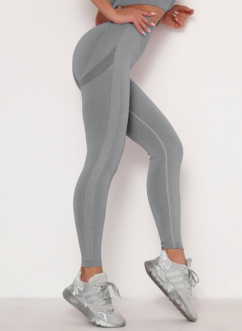 Yoga Tight Fitting Stretch Soft Pants Grey