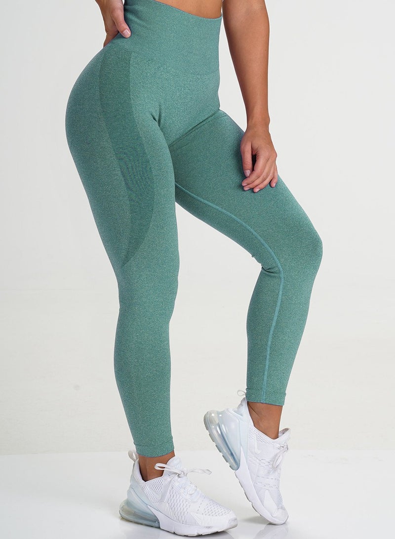 Yoga Tight Fitting Stretch Soft Pants Green