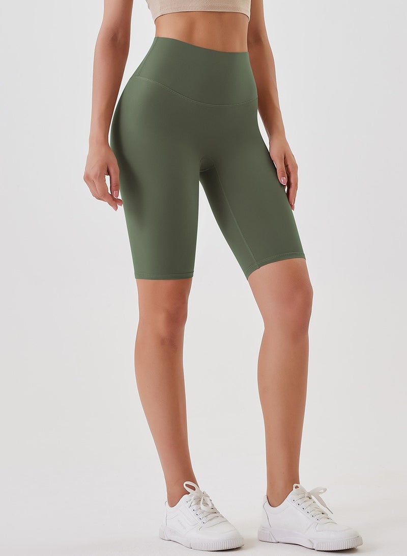 Yoga Tight Fitting Stretch Soft Pants Green