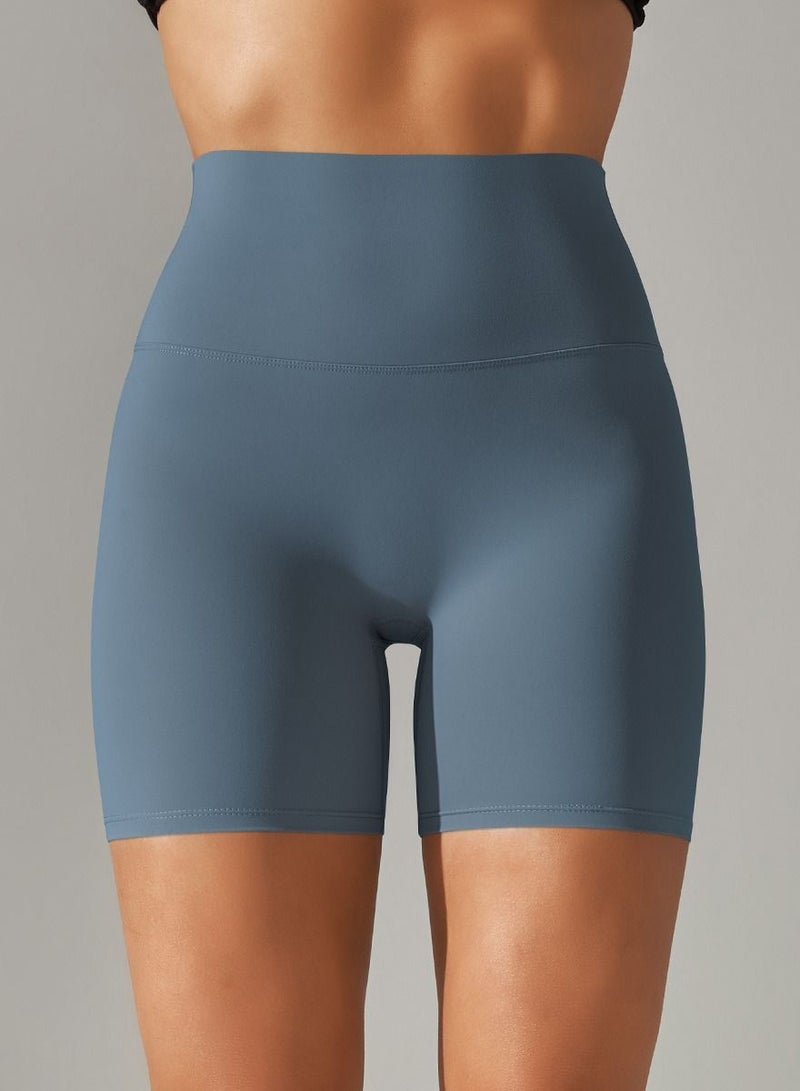 Yoga Tight Fitting Stretch Soft Pants Blue