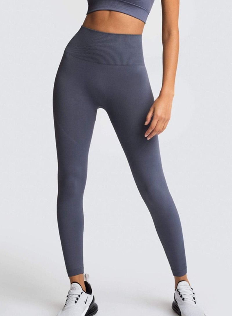 Yoga Tight Fitting Stretch Soft Pants Grey