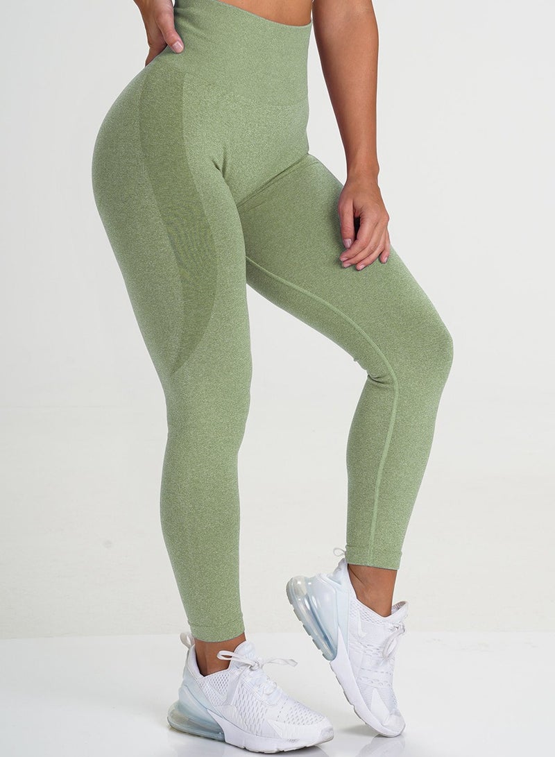 Yoga Tight Fitting Stretch Soft Pants Green