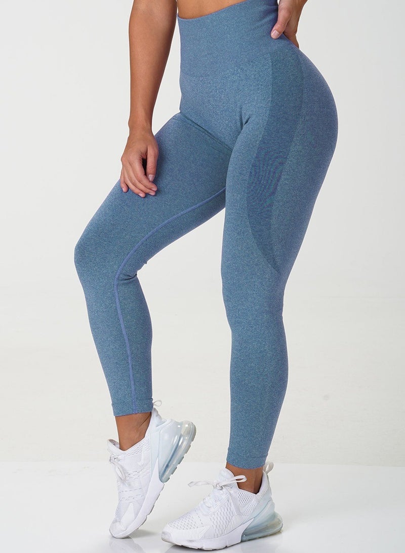 Yoga Tight Fitting Stretch Soft Pants Blue