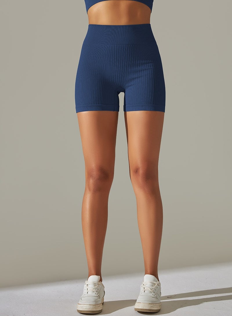 Yoga Tight Fitting Stretch Soft Pants Blue