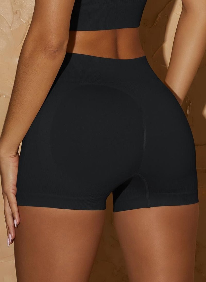 Yoga Tight Fitting Stretch Soft Pants Black