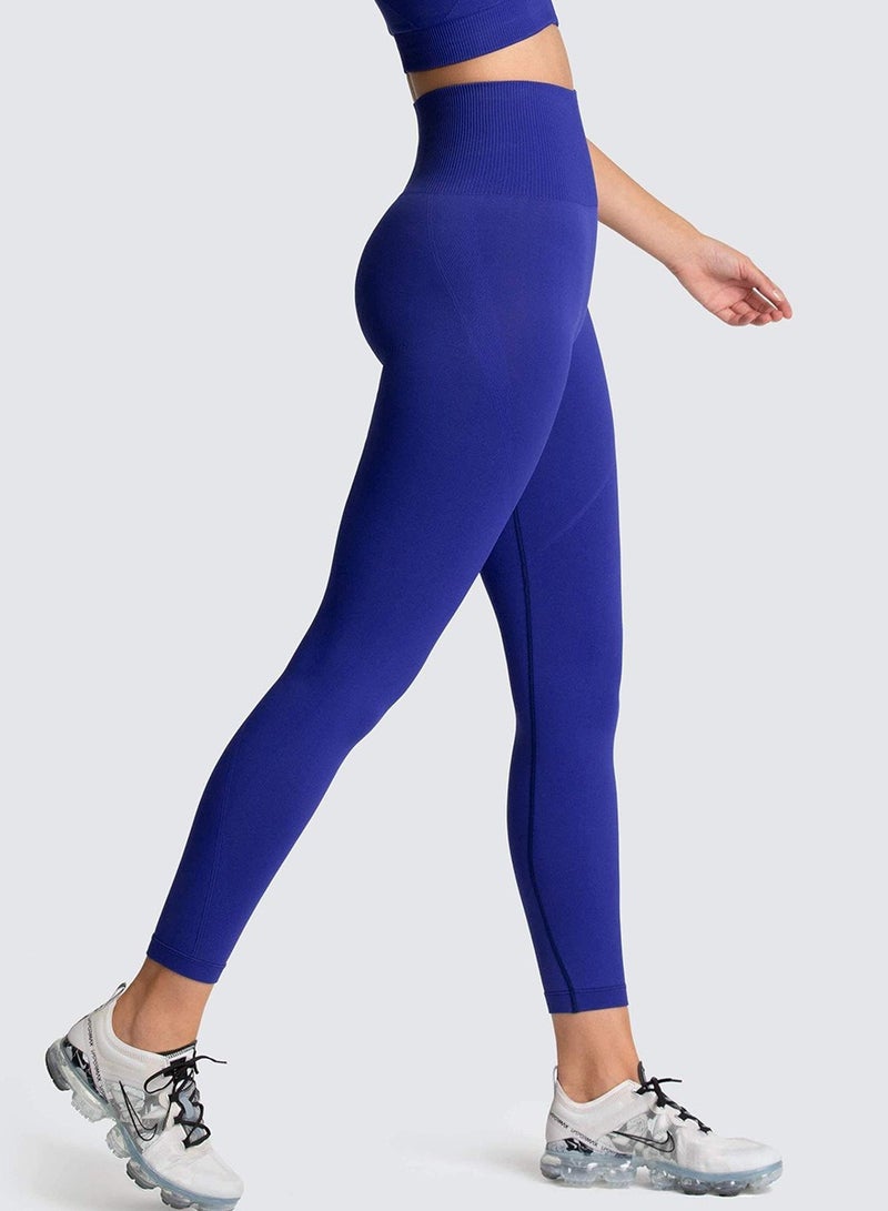 Yoga Tight Fitting Stretch Soft Pants Blue