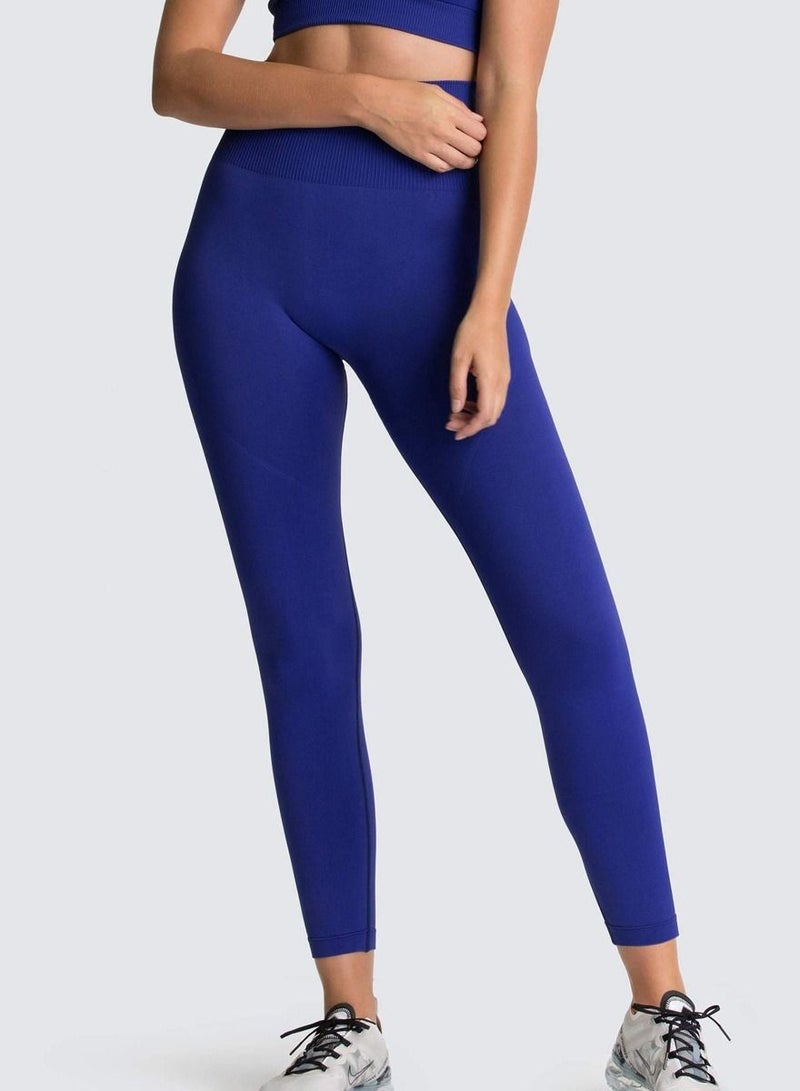 Yoga Tight Fitting Stretch Soft Pants Blue