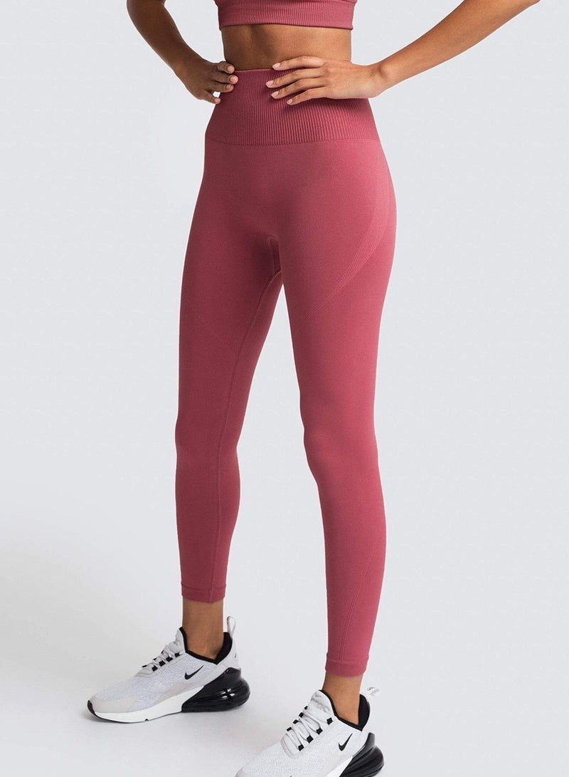 Yoga Tight Fitting Stretch Soft Pants Red