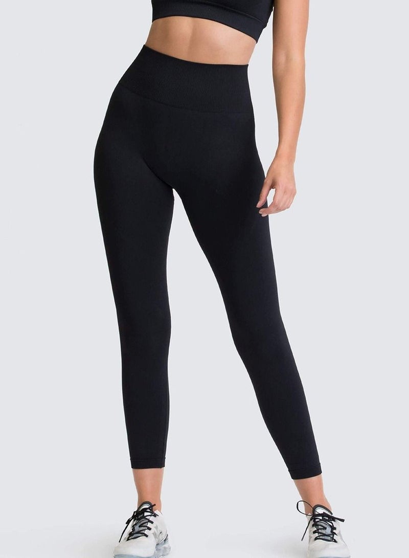 Yoga Tight Fitting Stretch Soft Pants Black