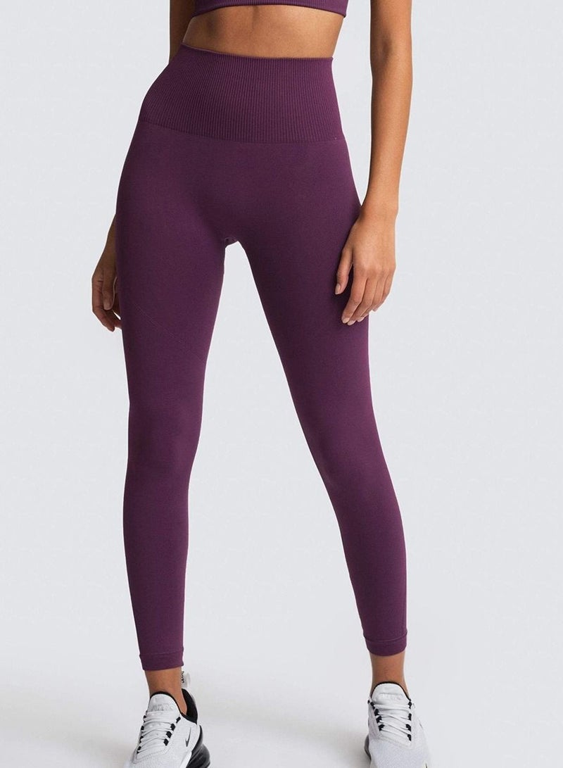 Yoga Tight Fitting Stretch Soft Pants Purple