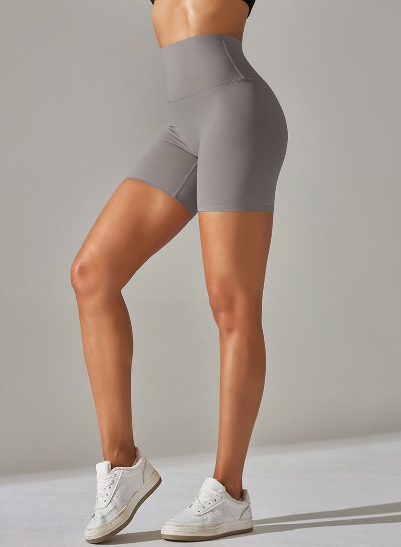 Yoga Tight Fitting Stretch Soft Pants Grey