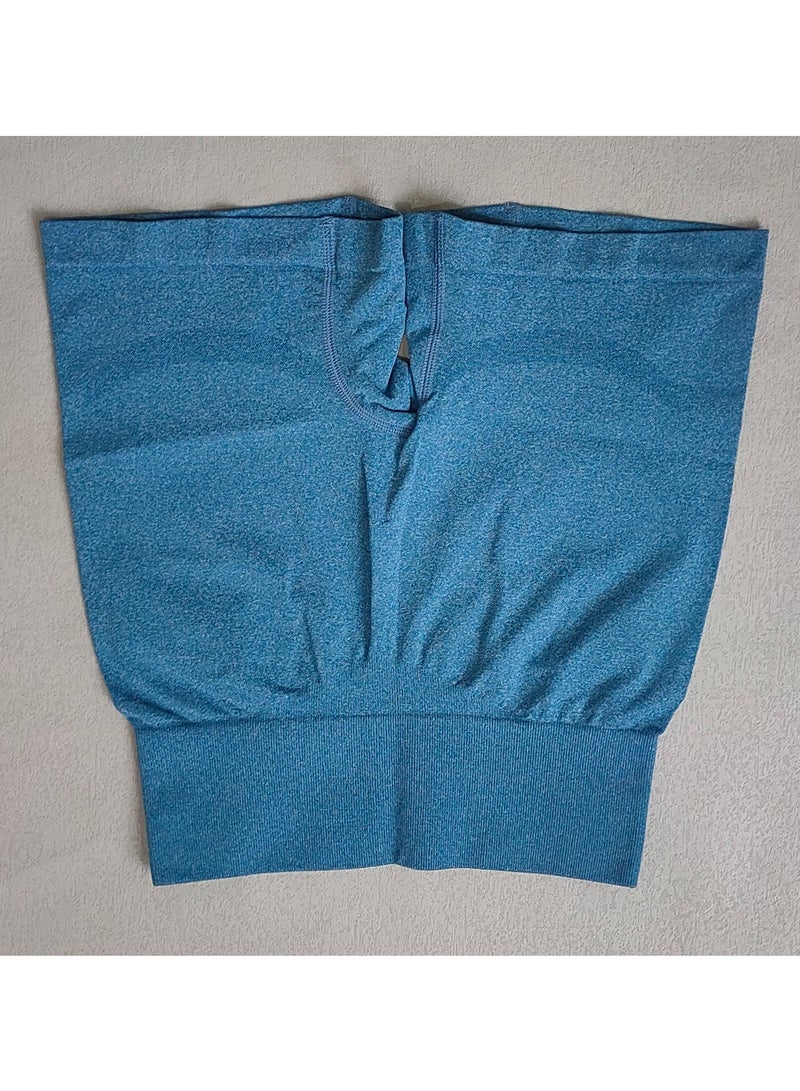 Yoga Tight Fitting Stretch Soft Pants Blue