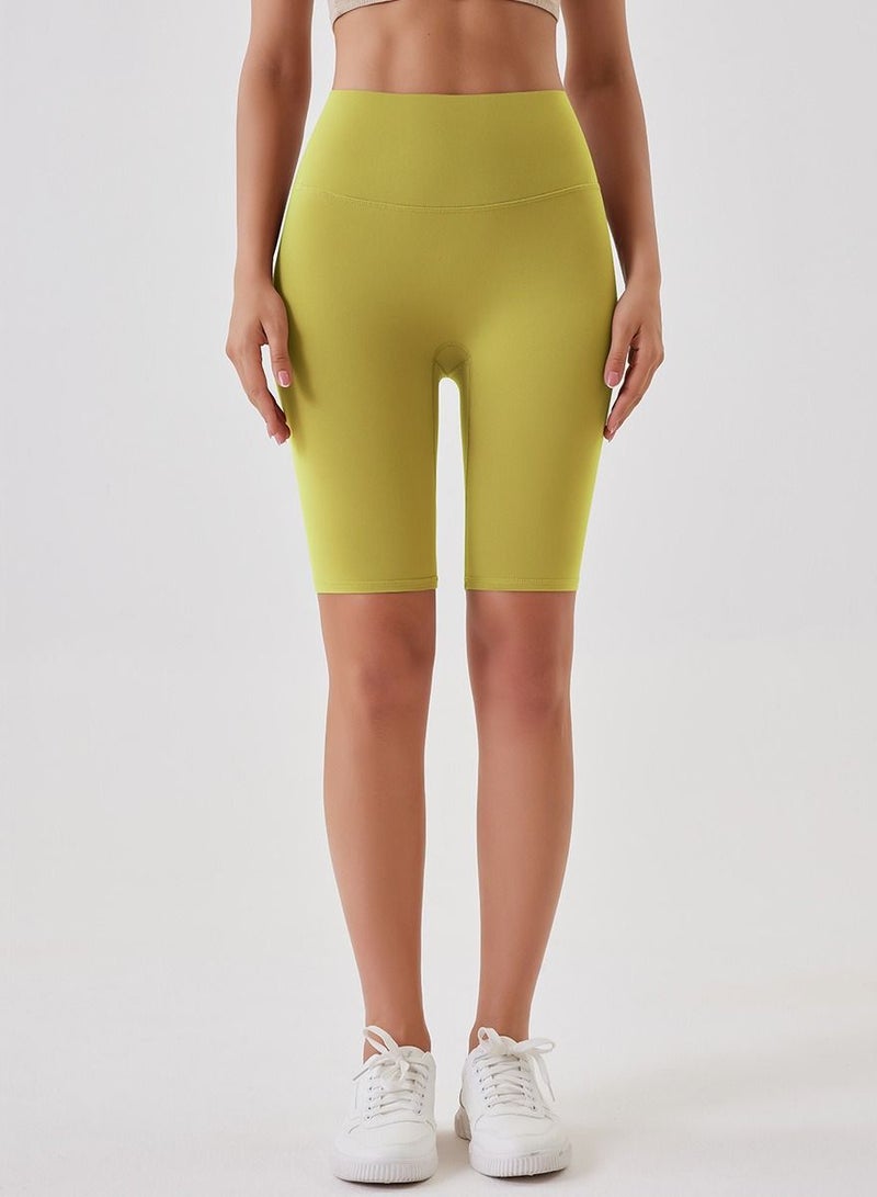 Yoga Tight Fitting Stretch Soft Pants Yellow