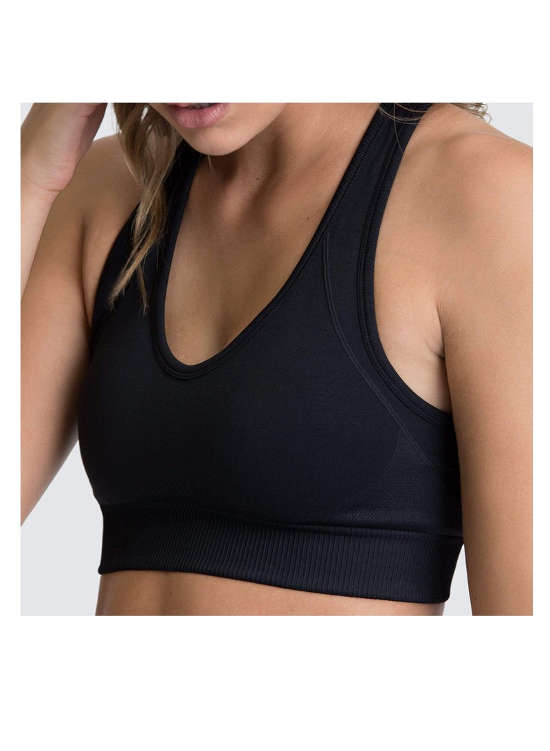 High Elastic Running Sports Fitness Yoga Bra Black