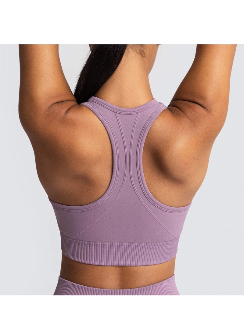 High Elastic Running Sports Fitness Yoga Bra Purple