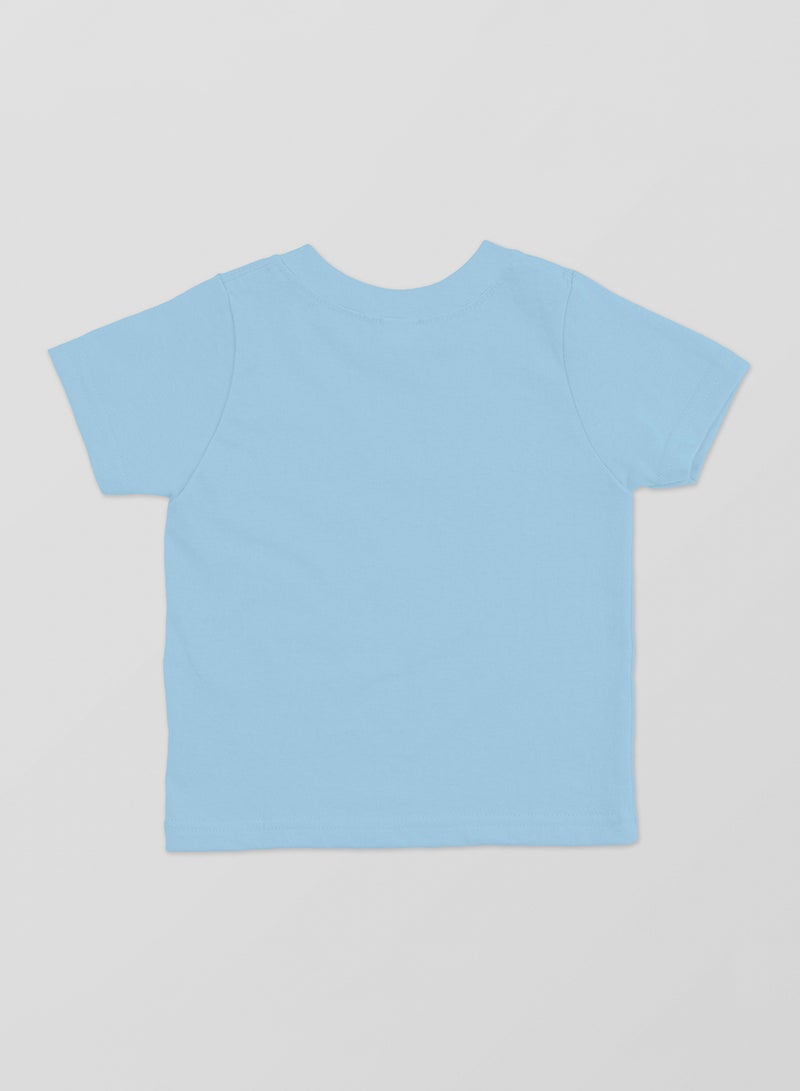 LUAY Unisex 100% Bamboo based Ultra- Soft fabric Half Sleeve T-Shirt -Clear Blue