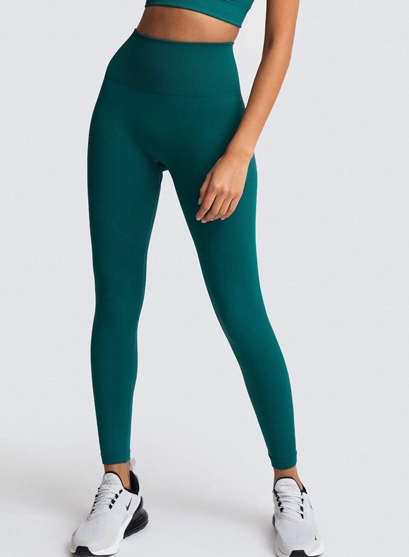 Yoga Tight Fitting Stretch Soft Pants Green