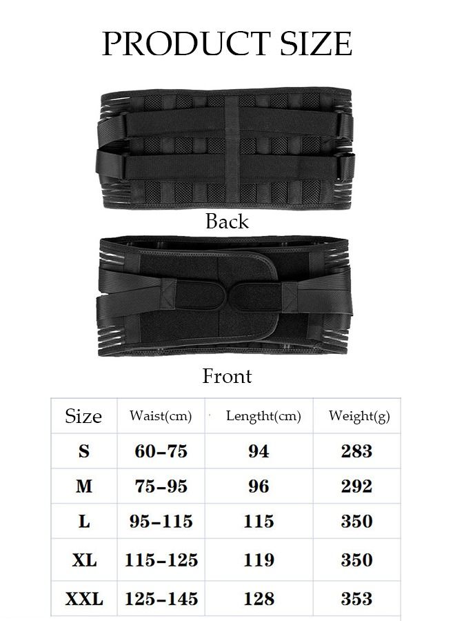 Sports Back Brace for Men and Women Breathable Waist Lumbar Lower Back Support Belt for Sciatica Herniated Disc Scoliosis Back Pain Relief Heavy lifting with Dual Adjustable Straps