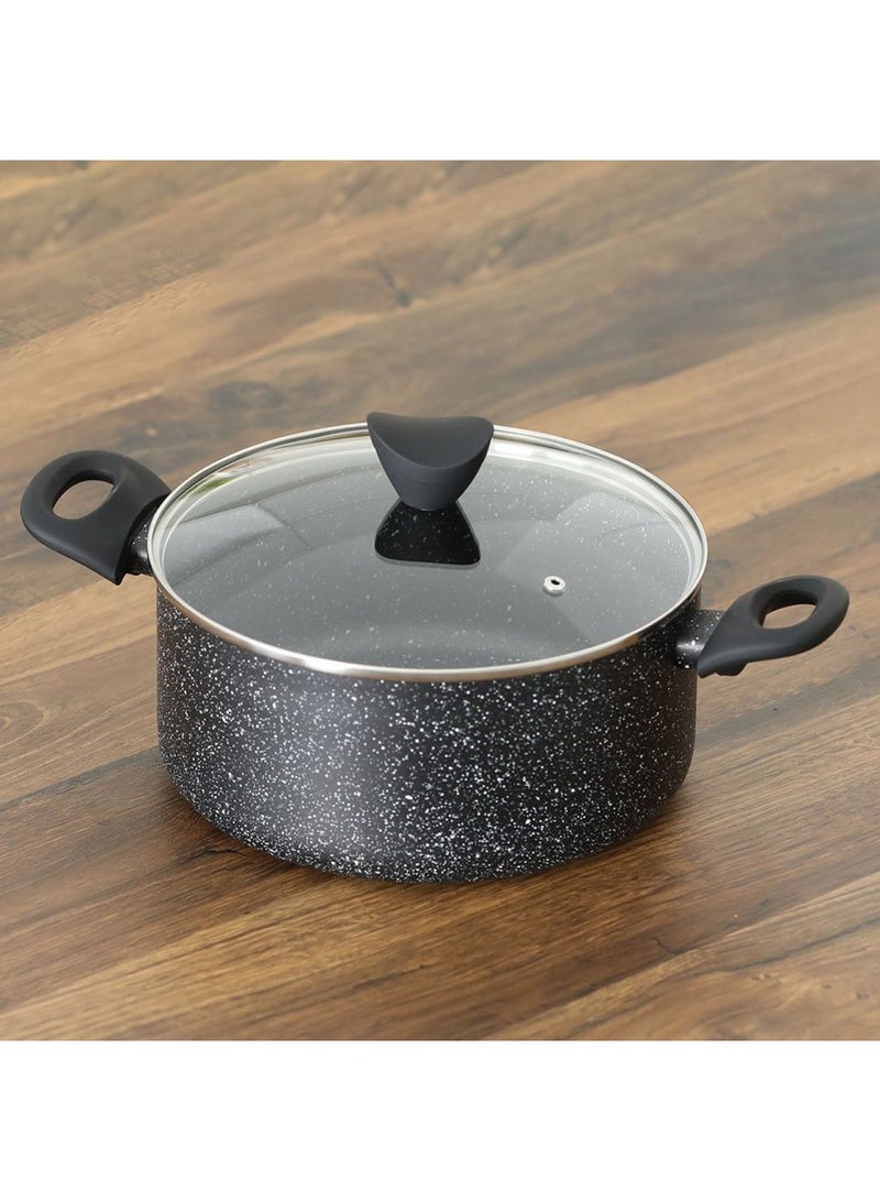 Danube Essential Casserole with Lid - Black Marble