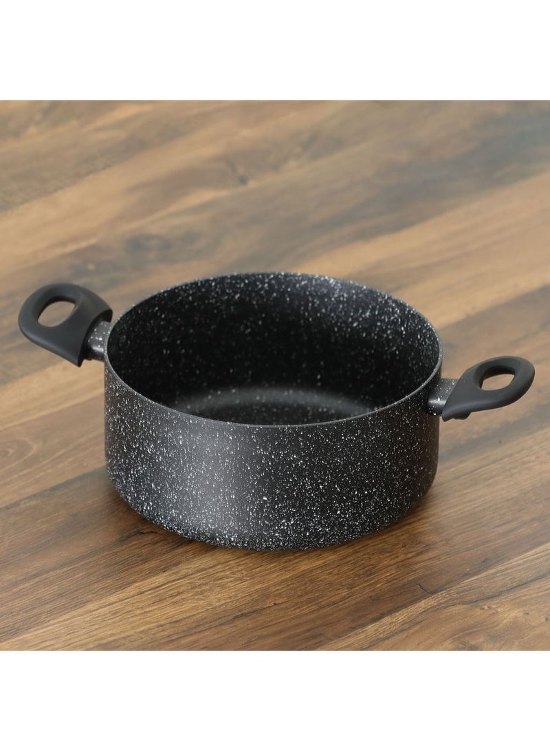 Danube Essential Casserole with Lid - Black Marble