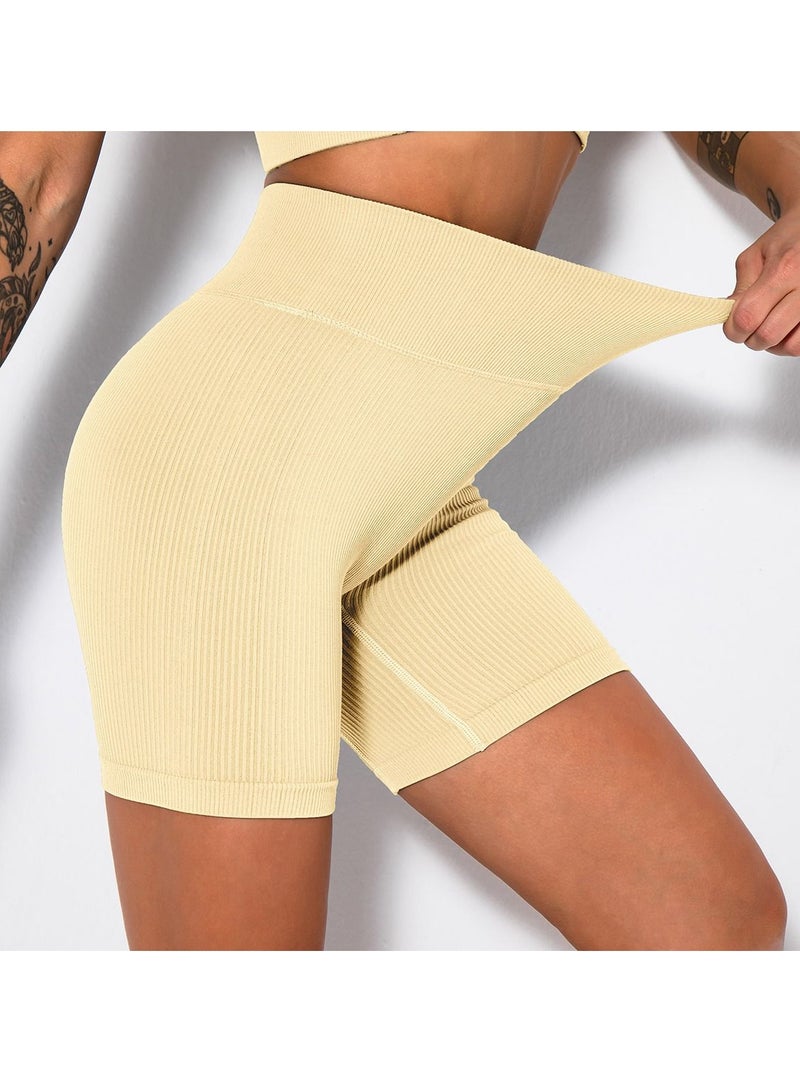 Yoga Tight Fitting Stretch Soft Pants Yellow