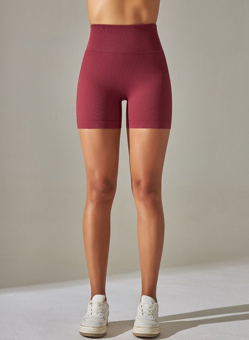 Yoga Tight Fitting Stretch Soft Pants Red