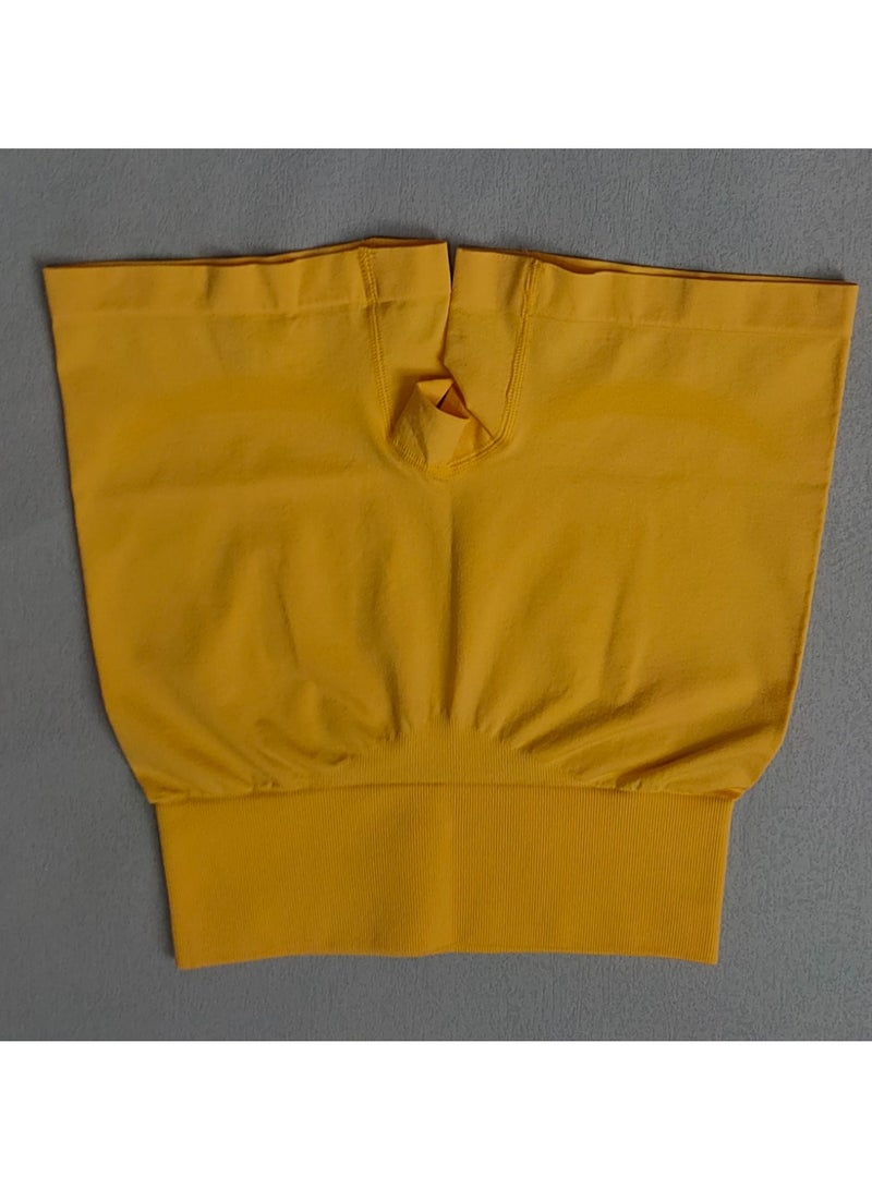 Yoga Tight Fitting Stretch Soft Pants Yellow