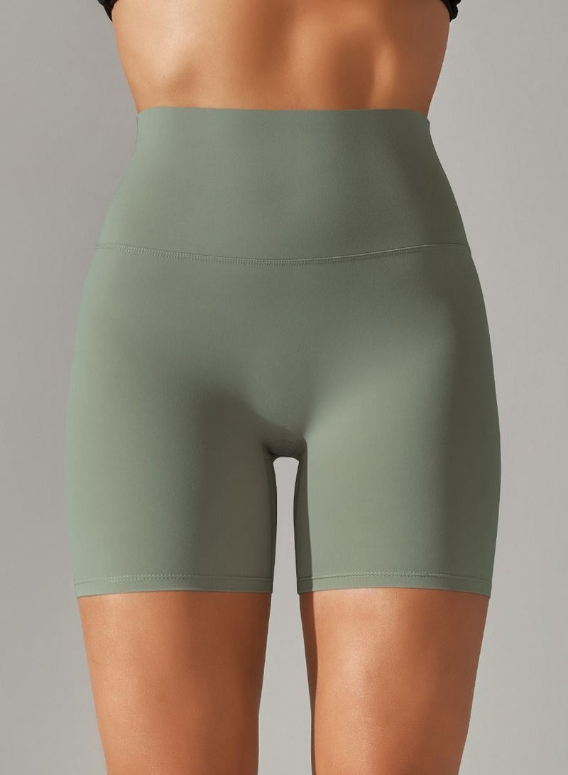 Yoga Tight Fitting Stretch Soft Pants Green