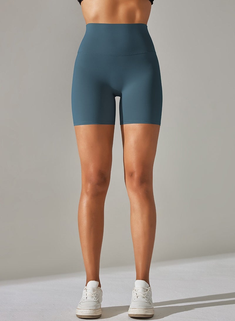 Yoga Tight Fitting Stretch Soft Pants Blue