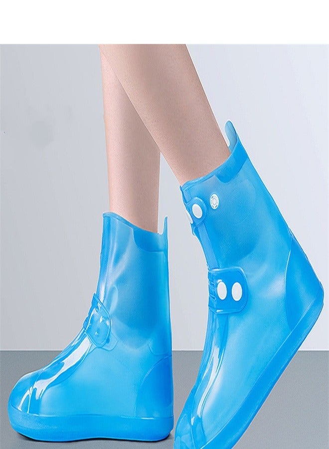 Children's Mid Tube Rain Boots Blue