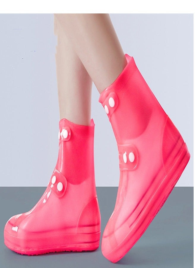 Children's Mid Tube Rain Boots Pink