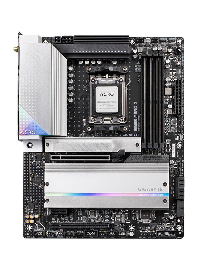 B650 AERO G AM5 ATX Motherboard, AMD B650 Chipset, 4x DDR5 DIMM, 192GB Max Capacity, 2.5GbE LAN / Wi-Fi 6E / Bluetooth V5.2, 1*PCIe 5.0, DP IN / HDMI, USB-C/3.2