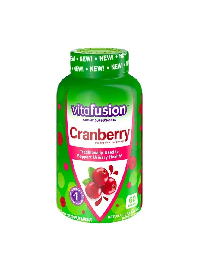 Cranberry Gummies for Women, 500mg Cranberry Juice Concentrate per Serving, 60ct