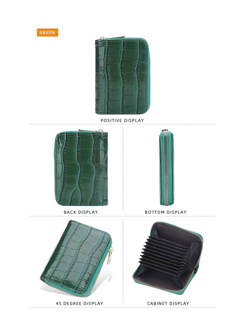 Leather Wallet Green